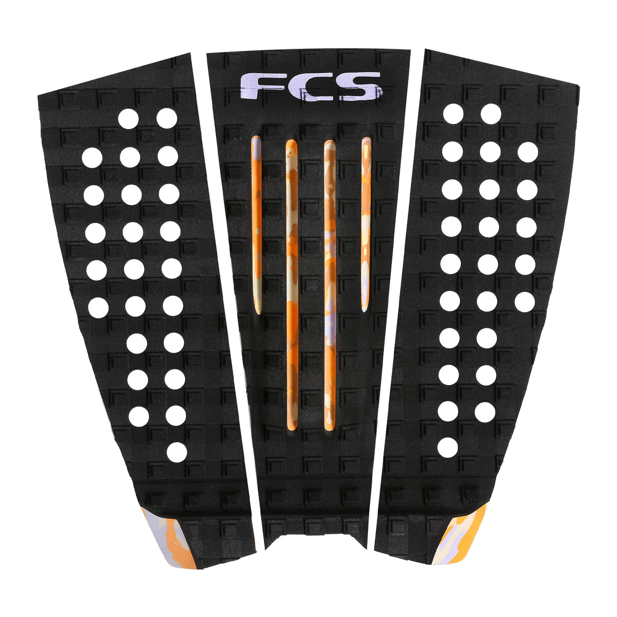 FCS Julian Traction surfboard tail traction pad - Black/Multi Camo