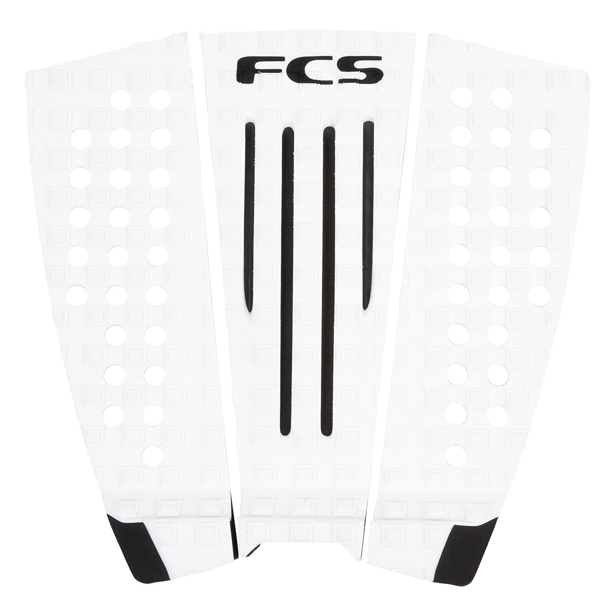 FCS Julian surfboard tail traction pad - White/Black