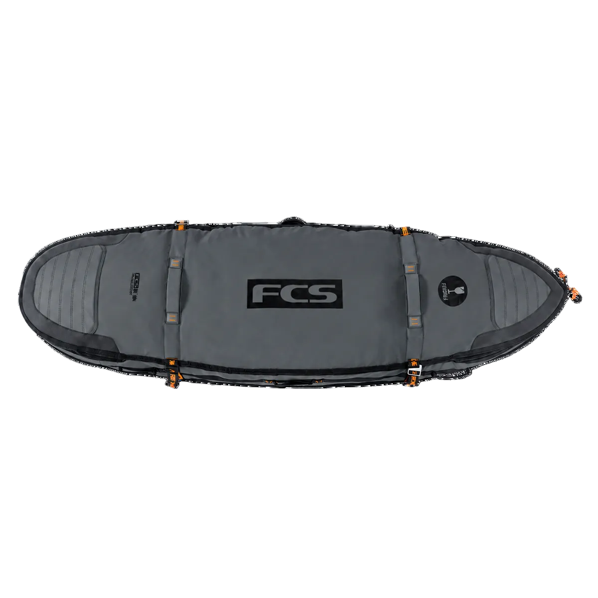 FCS Travel 2 Shortboard/Fish Bag 6ft 3 - Slate