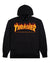 Thrasher Flame Youth hoodie - Black