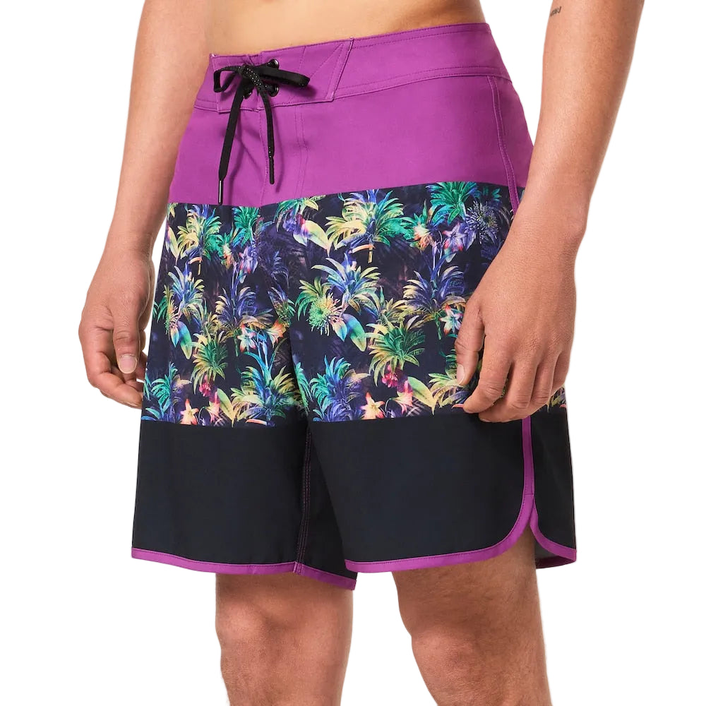 OAKLEY Neo Palms 19 Boardshort - Purple Palm Block Print