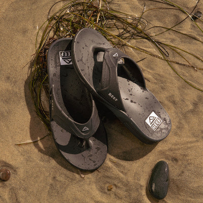 REEF Fanning slide H20 - Mens - All Black