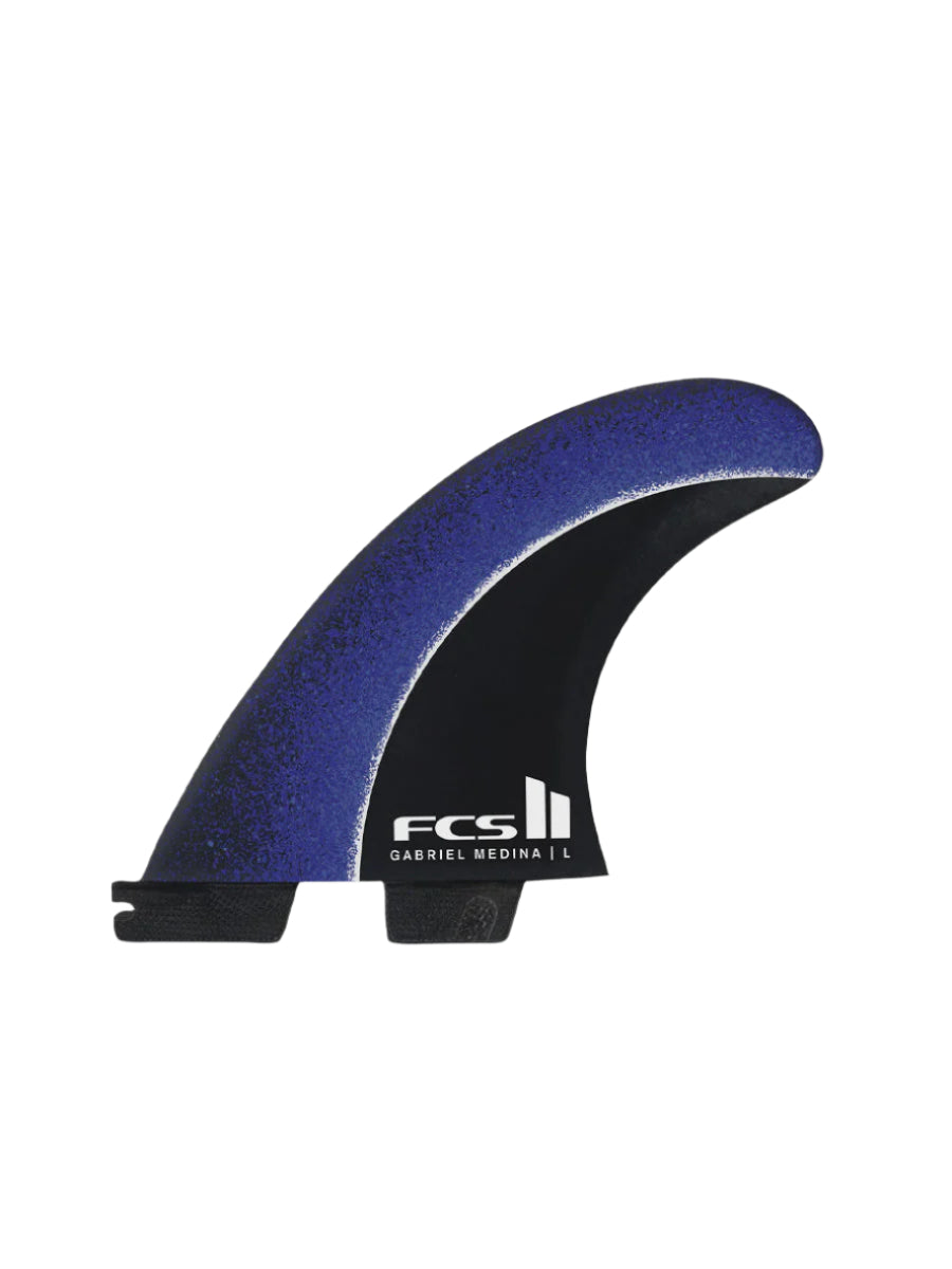 FCS II GM PC Aircore Blue Medium Tri Fins