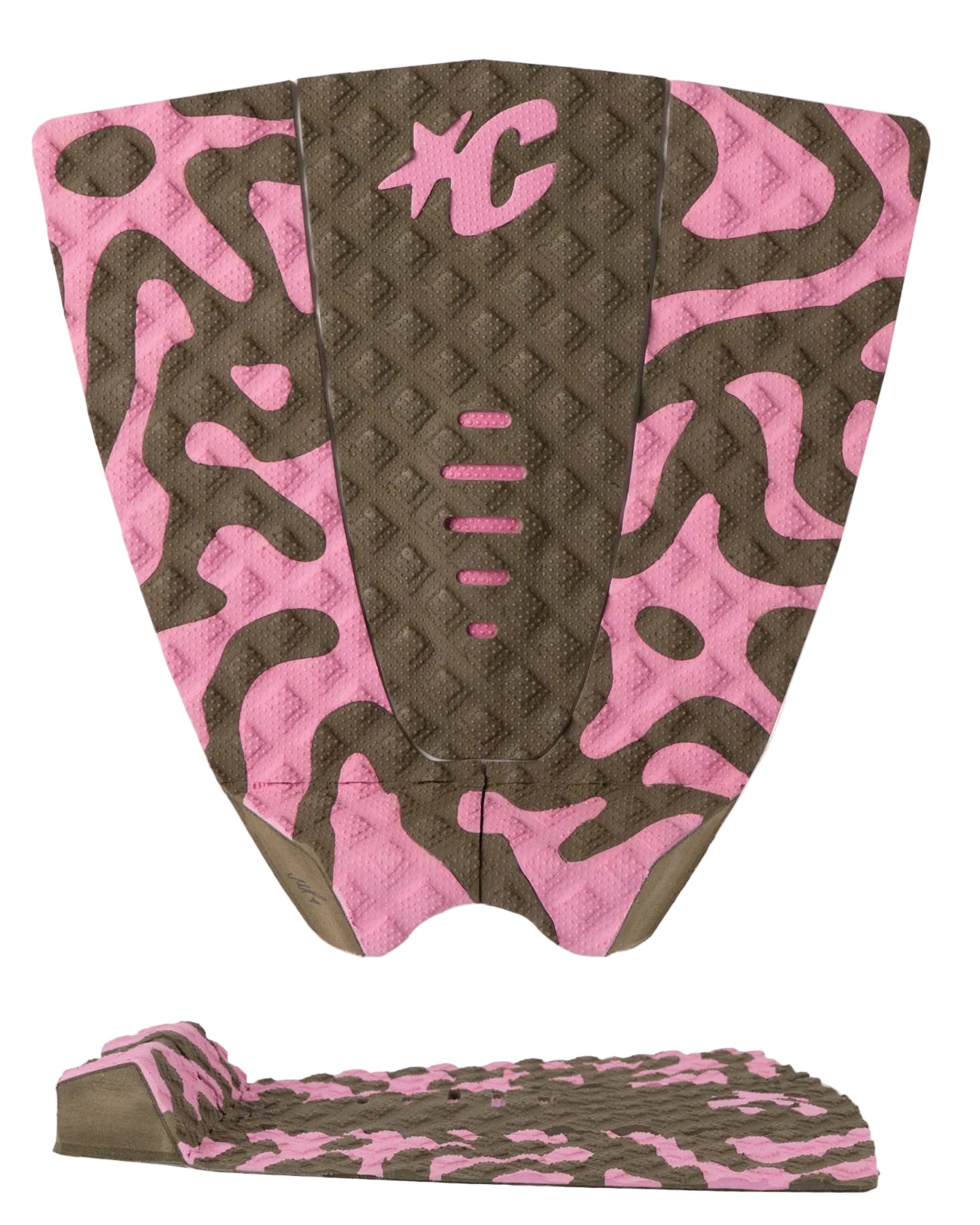 Creatures Molly Picklum Lite Slim Pin Tail - surfboard tail traction pad - Dark Army Guava