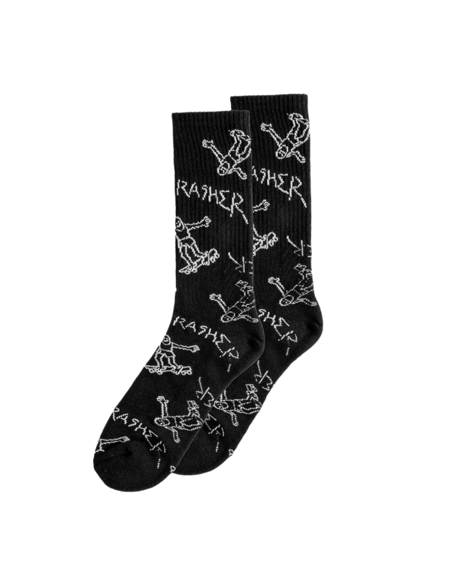 Thrasher Gonz Logo Crew Socks - Black