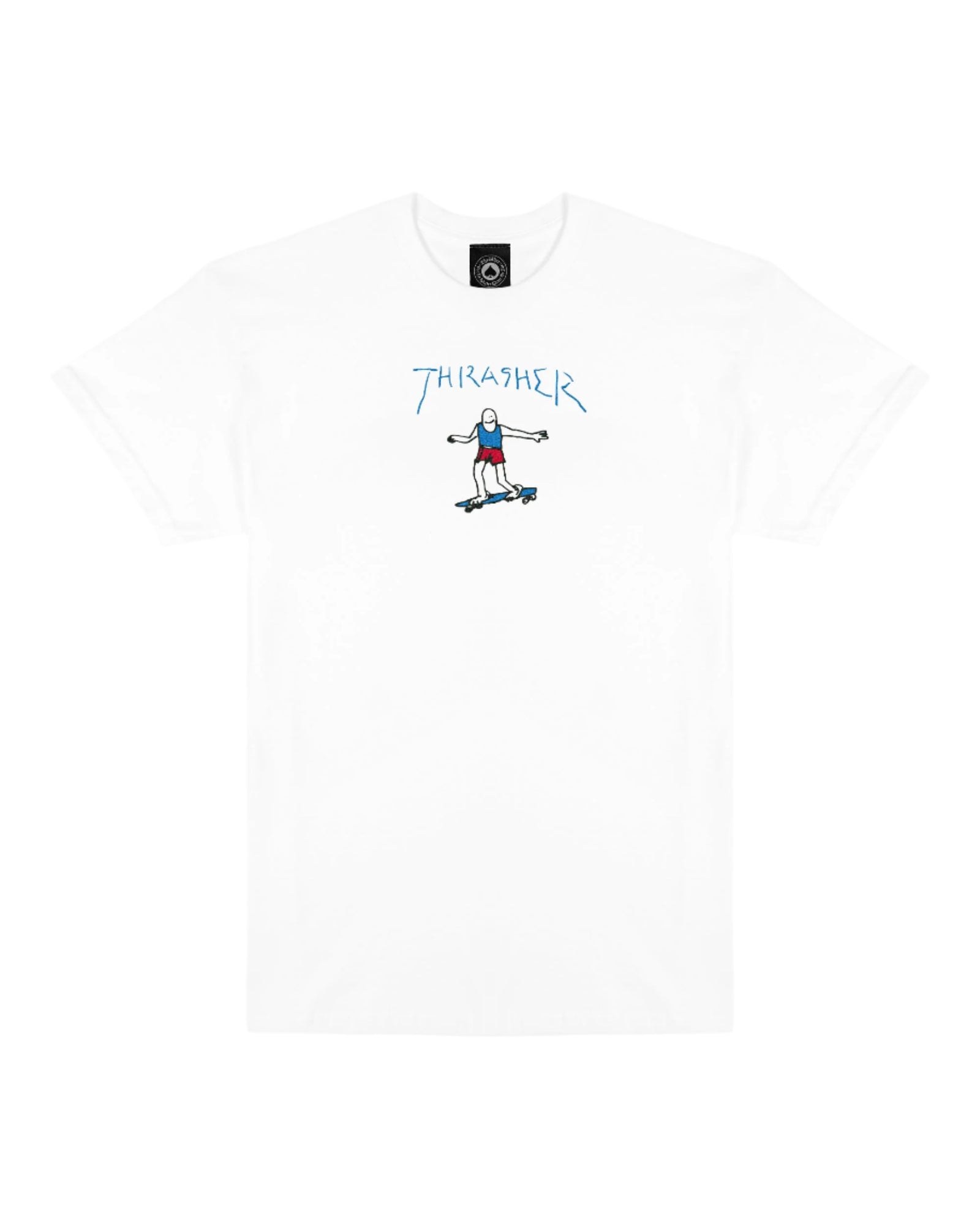 Thrasher Gonz Logo Tee - White/Blue