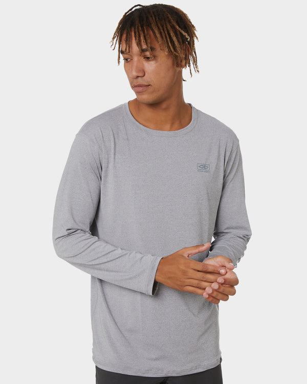 OCEAN & EARTH Surf Shirt LS - Grey Marle - STM Snow Surf Skate