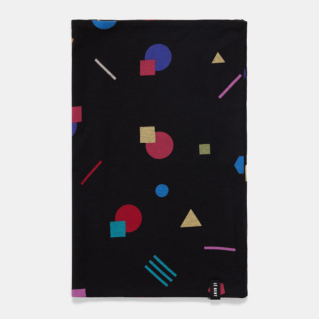 Le Bent Confetti Neck Gaiter Midweight Kids - Black