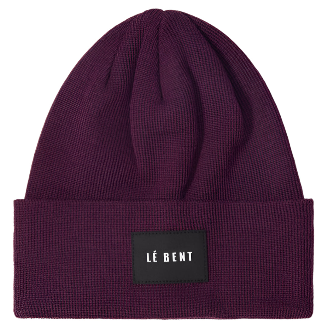 Le Bent Staple Mid Profile Beanie - Aubergine