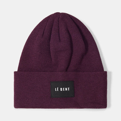 Le Bent Staple Mid Profile Beanie - Aubergine