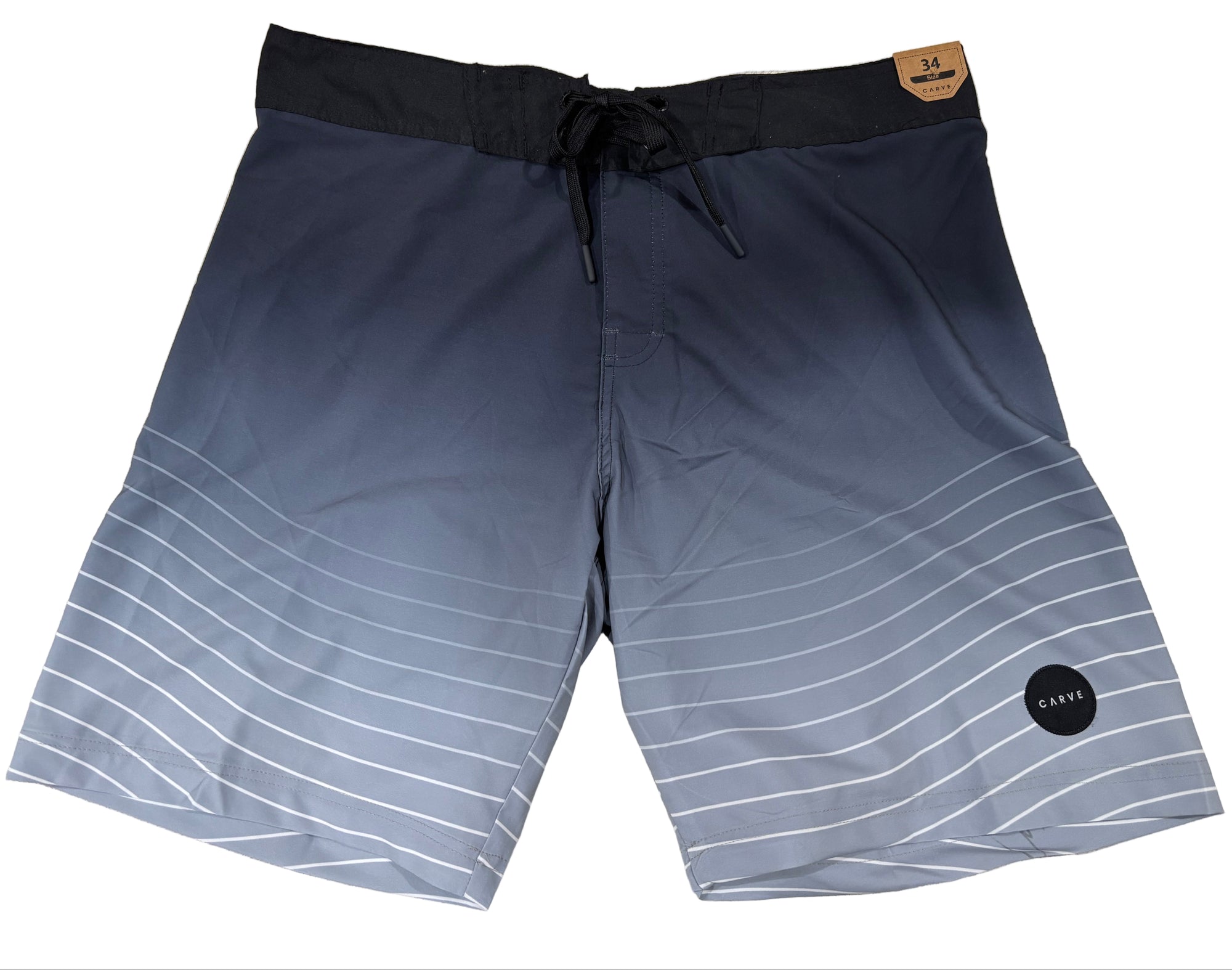 CARVE Oscar Flat Waist Boardies - Mens - Black