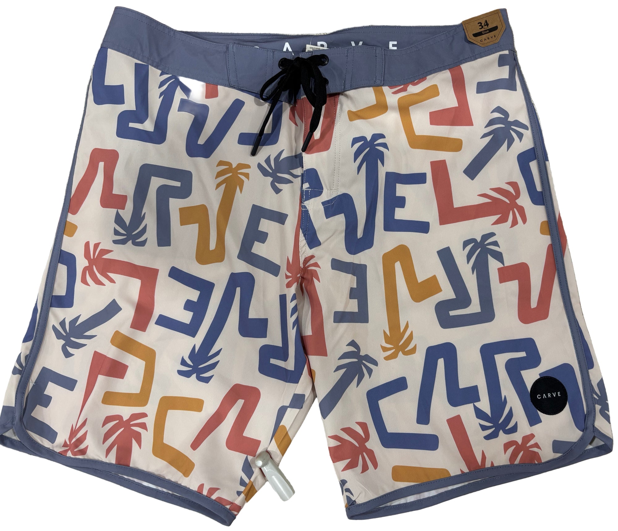 Carve Flat waist Boardshorts - Men Beige