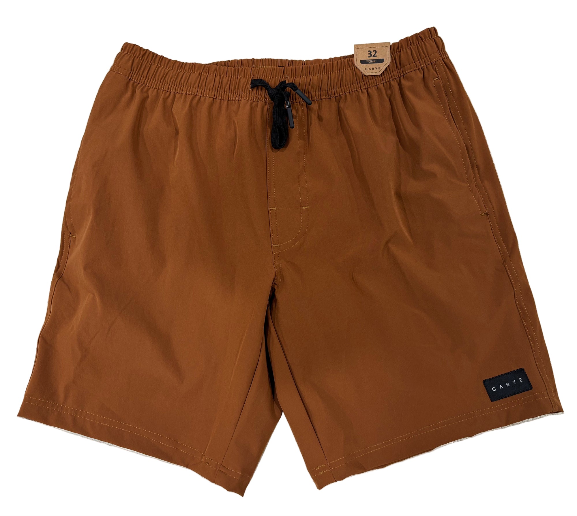 CARVE Academy Elastic Waist Volley Short - Mens - Rust