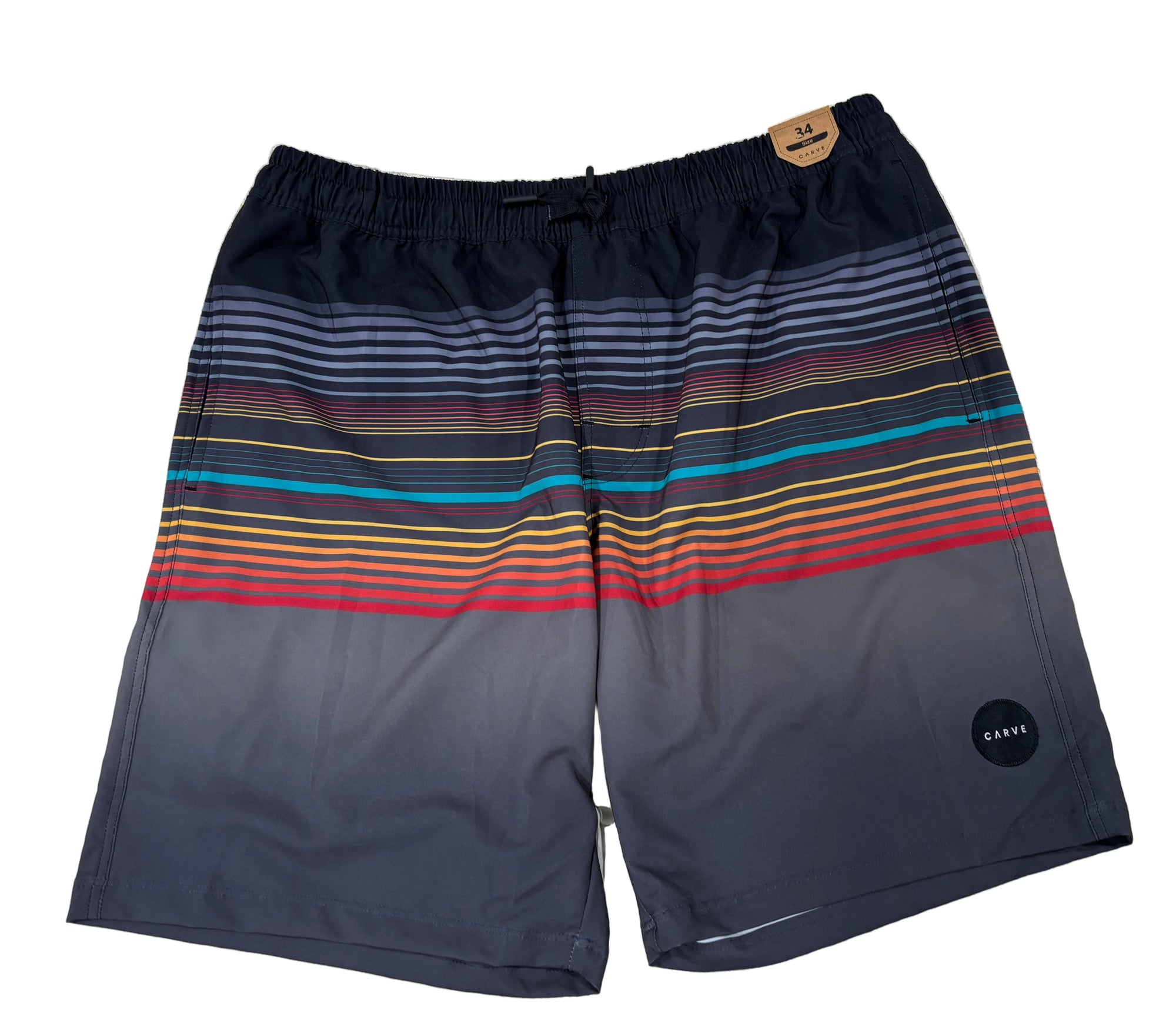 CARVE Jan Juc Elastic waist Boardshorts - Men Black