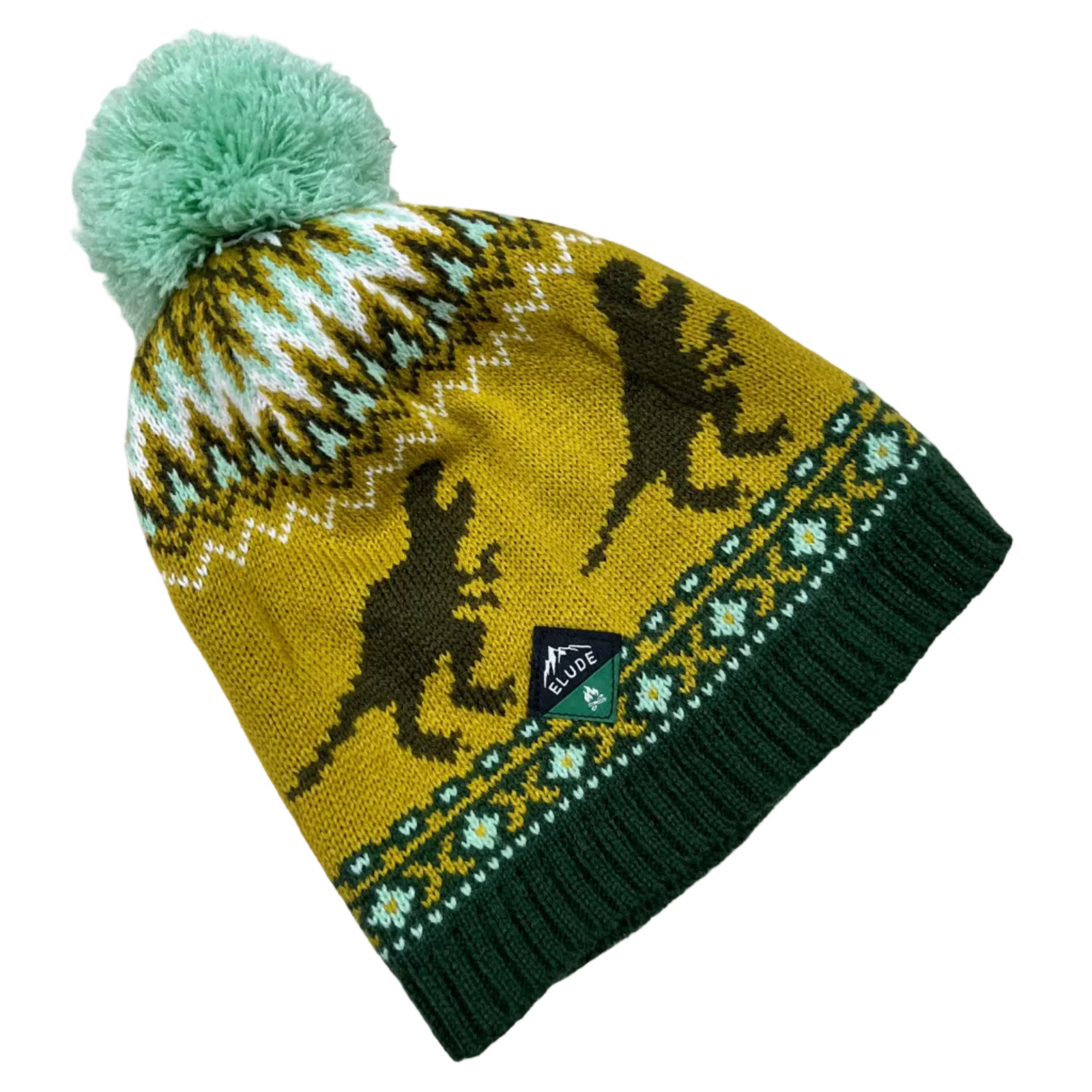 Elude Dino Beanie - Green Ash