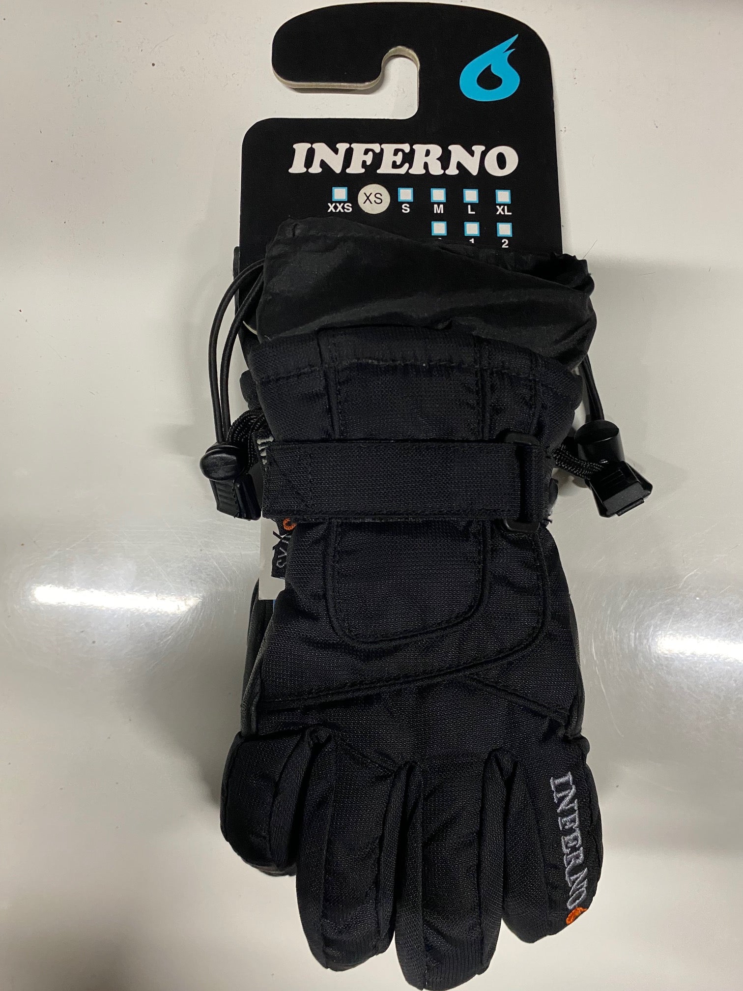 Inferno Ember Gloves Juniors - Black/Black