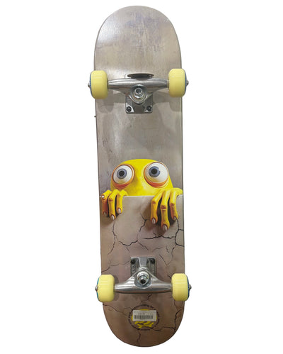 Push Peek Over Complete Soft Top Skateboard - Yellow - 7.0in