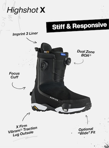 BURTON Highshot X Step On snowboard boots - Womens - Black
