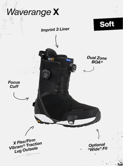 BURTON Waverange X Step On snowboard boots - Womens - Black