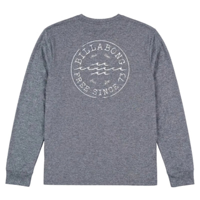 Billabong Big Wave Daz LF LS Rashshirt Boys - Navy Heather