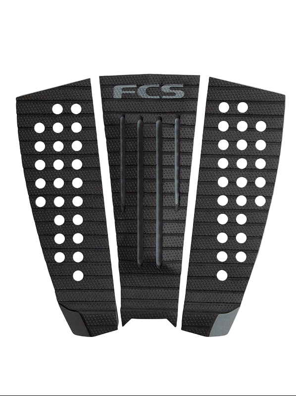 FCS Julian Tread-LiteTraction surfboard traction pad - Black/Charcoal