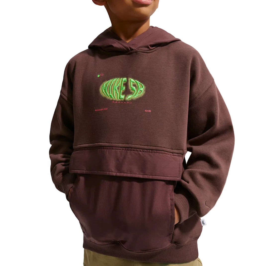 Nike SB Older Kids Pullover Skate Hoodie - Light Chocolate/Light Chocolate