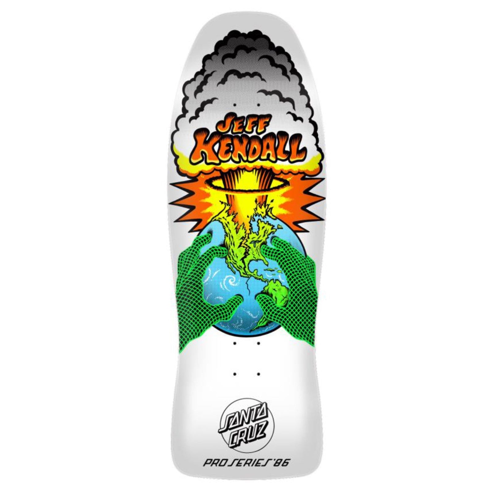 SANTA CRUZ Kendall End Of The World reissue deck - White - 10.0