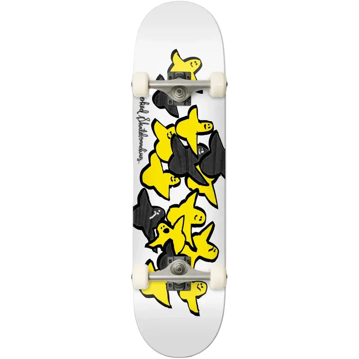 KROOKED Birds Complete Skateboard - 7.75 - Black
