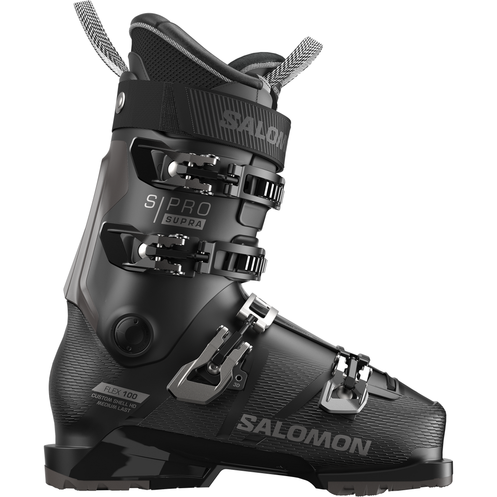 SALOMON S/Pro Supra 110 ski boots - Mens - Black/Dark Grey / Orange Tiger