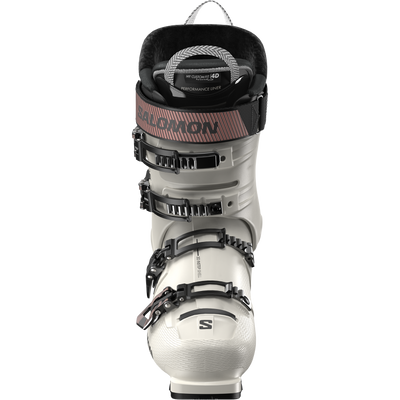 SALOMON S/Pro Supra 100 ski boots - Womens - Gray Aurora / Black / Pinkgold Met.