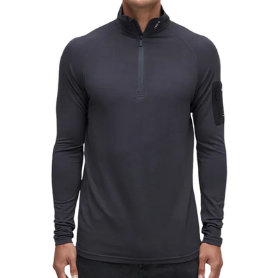 LE BENT Core Midweight 1/4 Zip thermal top - Mens - Dark Cloud