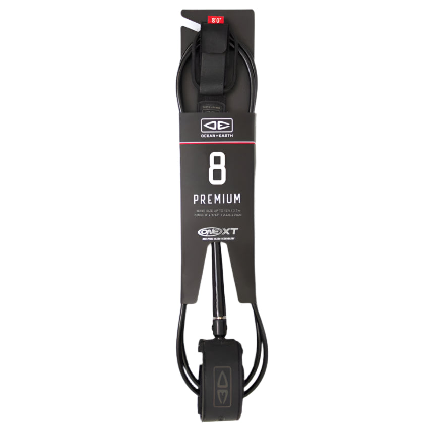 OCEAN AND EARTH Premium 8 One XT Leash - Black