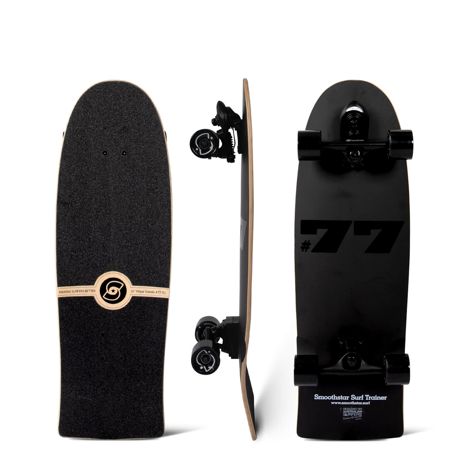 SMOOTHSTAR 31 Toledo 77 2.0 snowskate - Black