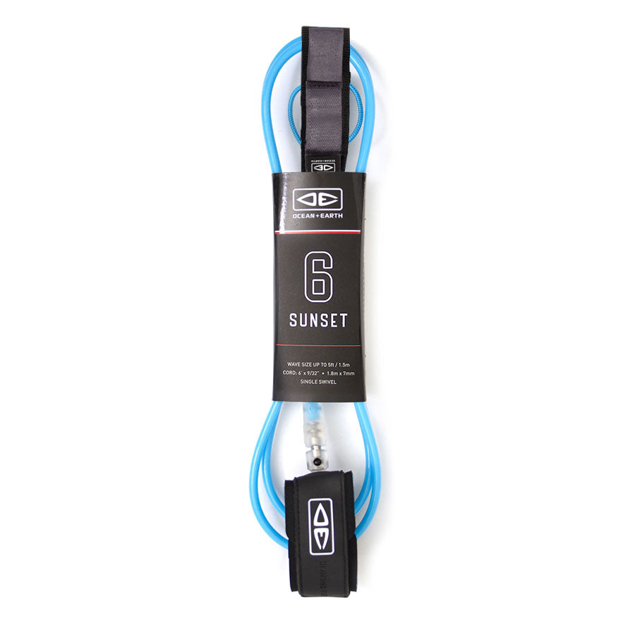 Ocean & Earth Sunset 6ft Leash - Blue