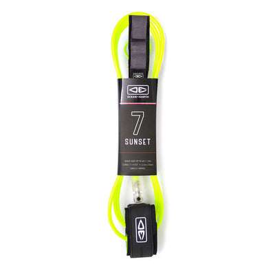 OCEAN AND EARTH Sunset Leash 7ft - Lime
