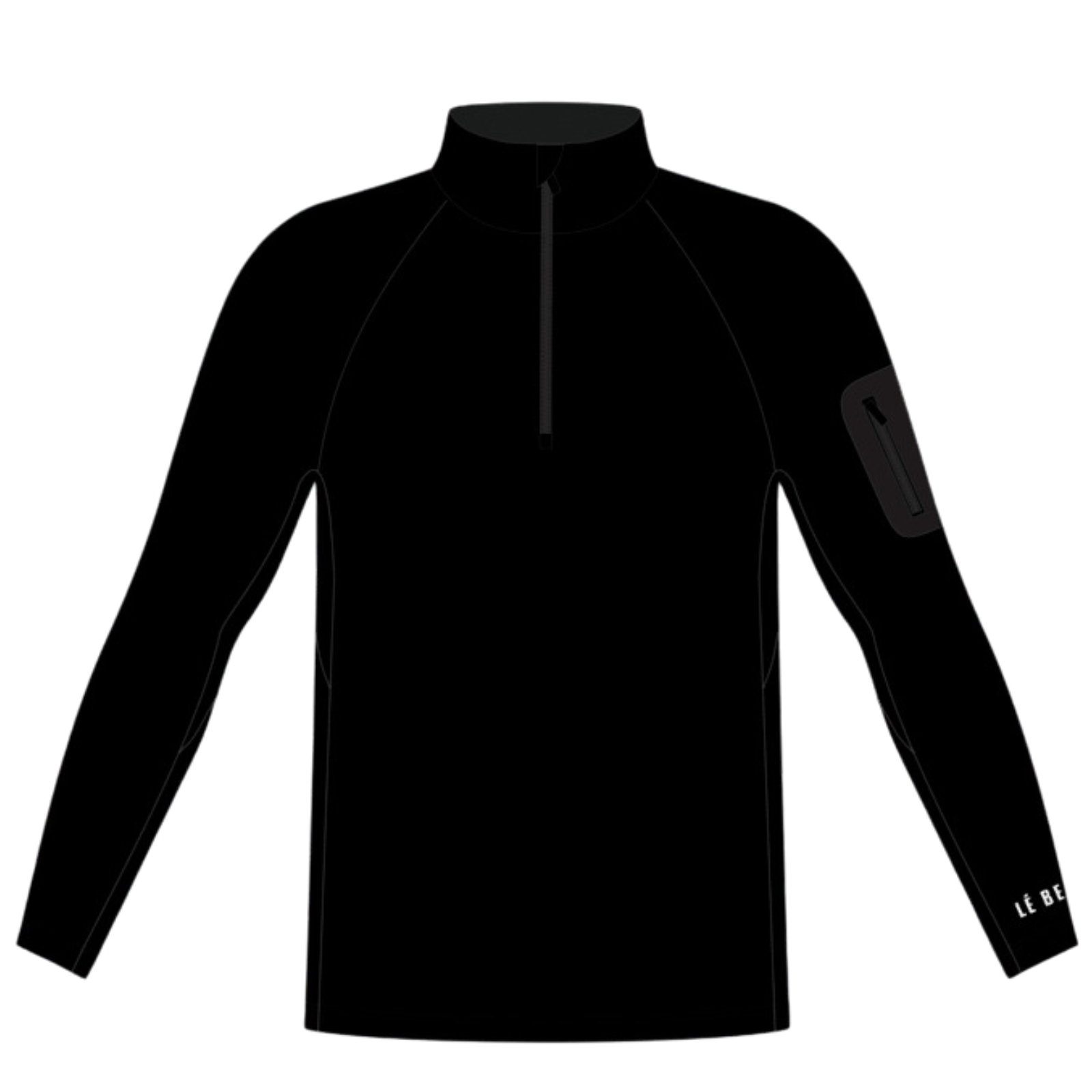 LE BENT Core Midweight 1/4 Zip thermal top - Mens - Black