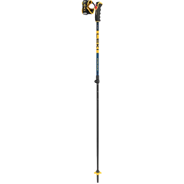 Leki Spitfire Vario 3D ski poles - Black/dark anthracite/orange