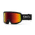 SMITH Frontier Low Bridge goggles - Black w/ Red Solex