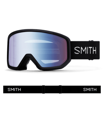 SMITH Transfer low bridge goggles -Black | Blue Sensor Mirror