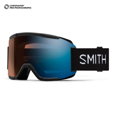 SMITH Squad goggles - Black | ChromaPop Pro Photochromic Blue Mirror