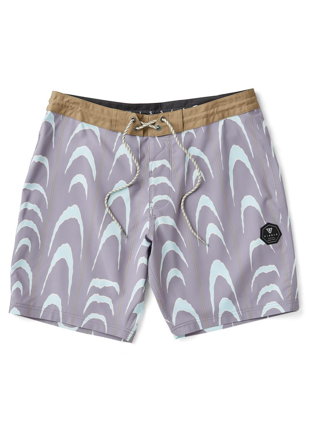 VISSLA Monster Stripes 18.5" Boardshort - Dusty Lilac