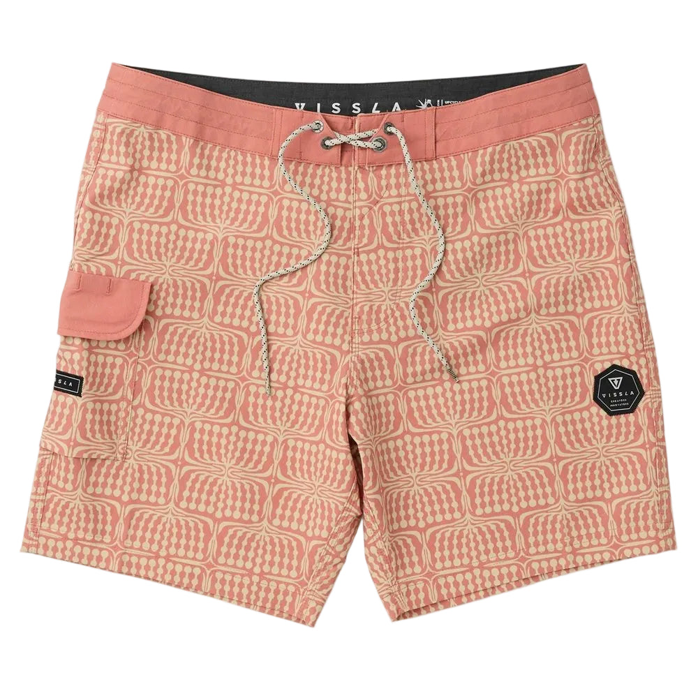 VISSLA Croozer 17.5 boardshorts - Retro Red