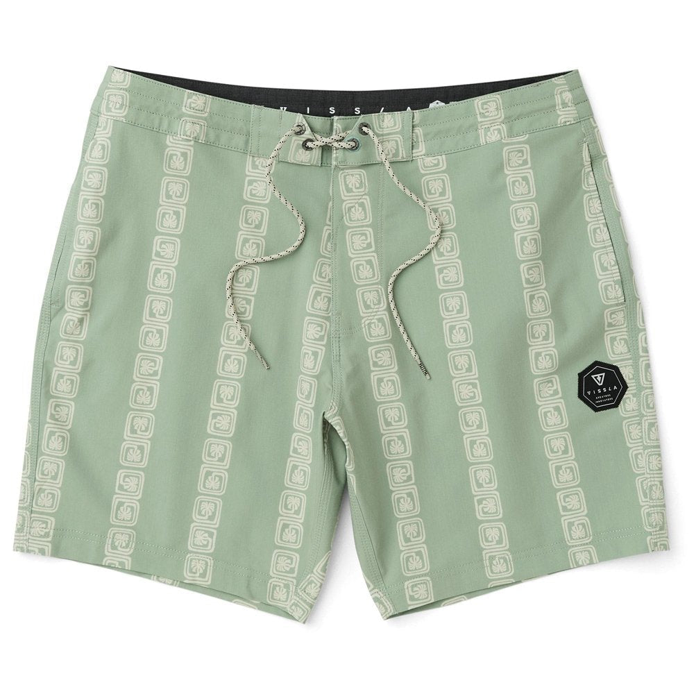 VISSLA Lost Coast 16.5" Ecolastic walkshorts - Sage