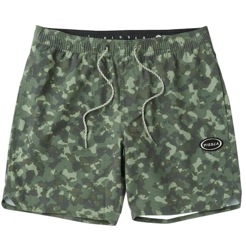 VISSLA Solid Sets 16" Ecoelastic walkshorts - Boys - Camo
