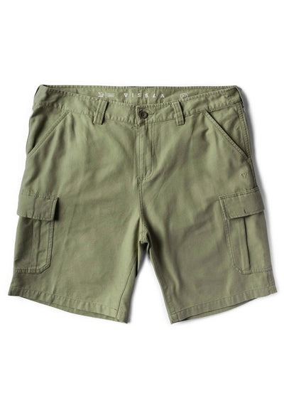 VISSLA County Cargo Twill 21 walkshorts - Dark Olive