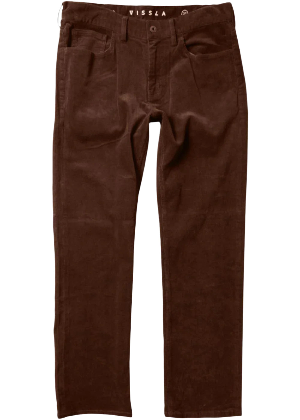 VISSLA Border C Cord 5 Pocket Pant - Dark Earth