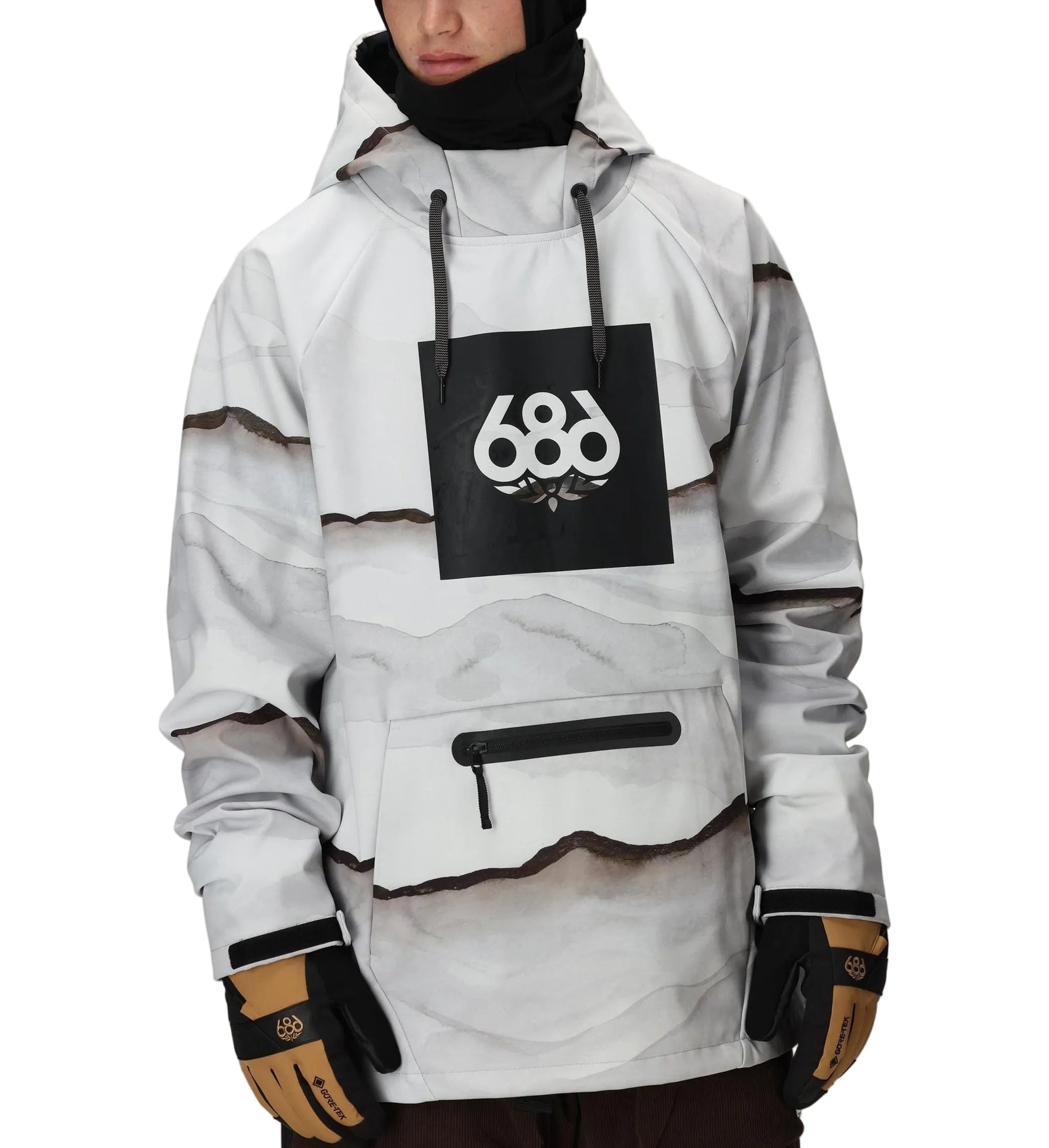 686 Waterproof Hoody - Mens - Smoke Mountain