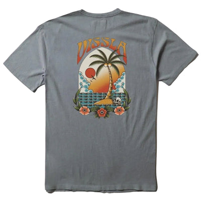 VISSLA Marooned Organic Blend t-shirt - Blue Haze