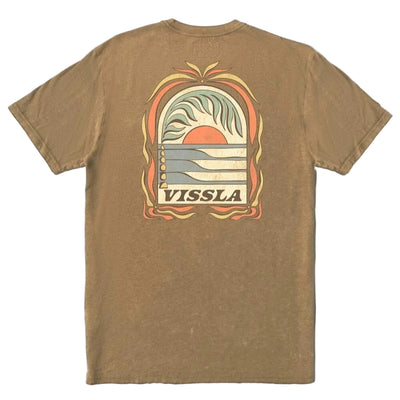 VISSLA Canopy Cosmic Wash SS t-shirt - Chocolate