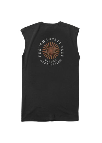 VISSLA Psycho Surf Organic Blend Sleeveless T-shirt - Phantom